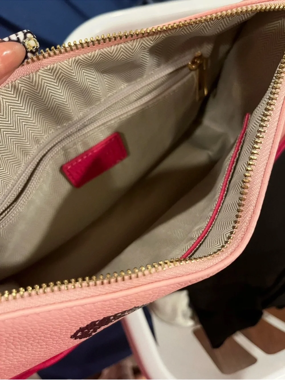 Pink Elvis Graphic Print Small Shoulder Bag Zip Closure Strap Faux Leather